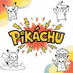 pikachu coloringcute